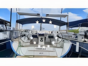 Exterior overview of D&D Kufner 56 sail boat for charter from Trogir ACI Marina in the Split sailing area Croatia