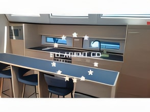 Layout of D&D Kufner 56 sail boat with 5 cabins Croatia yacht charter