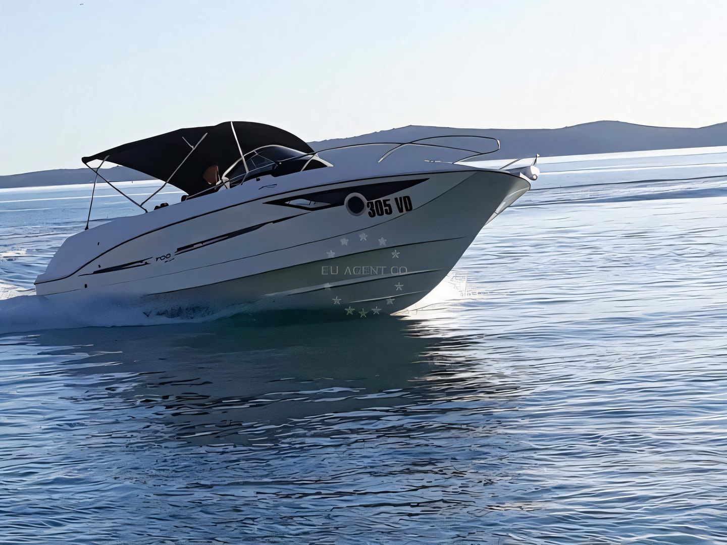 Galeon Galia 700 Sundeck motor boat for charter from Tribunj Sibenik sailing area Croatia