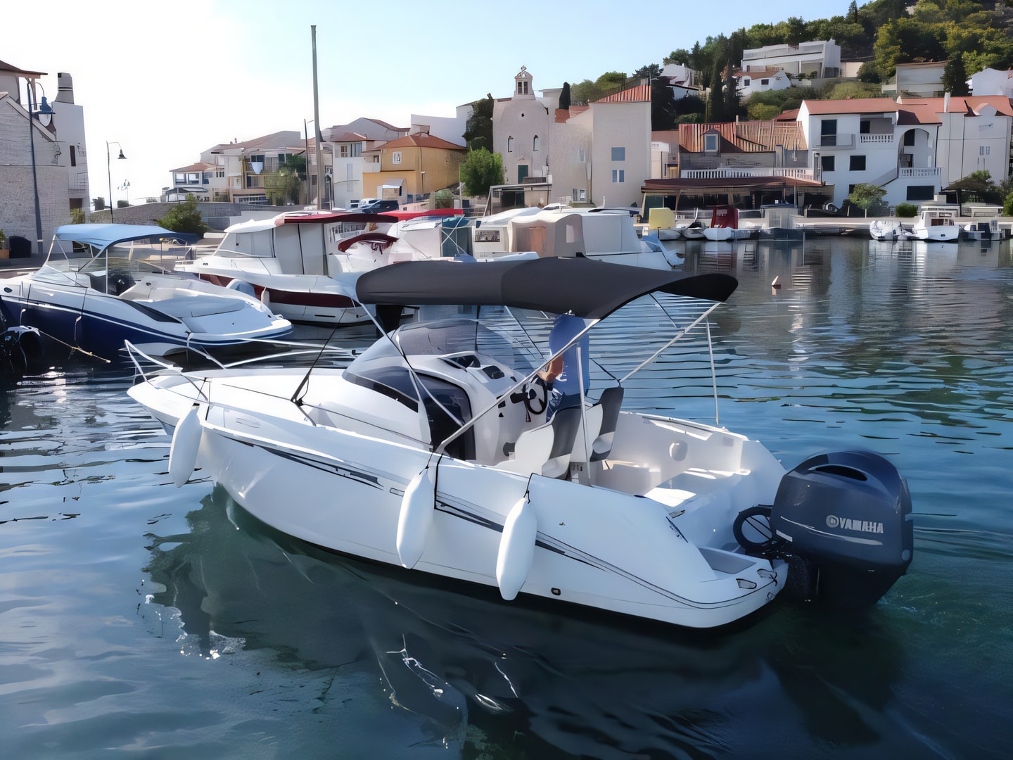 Galeon Galia 630 Sundeck motor boat for charter from Tribunj Sibenik sailing area Croatia