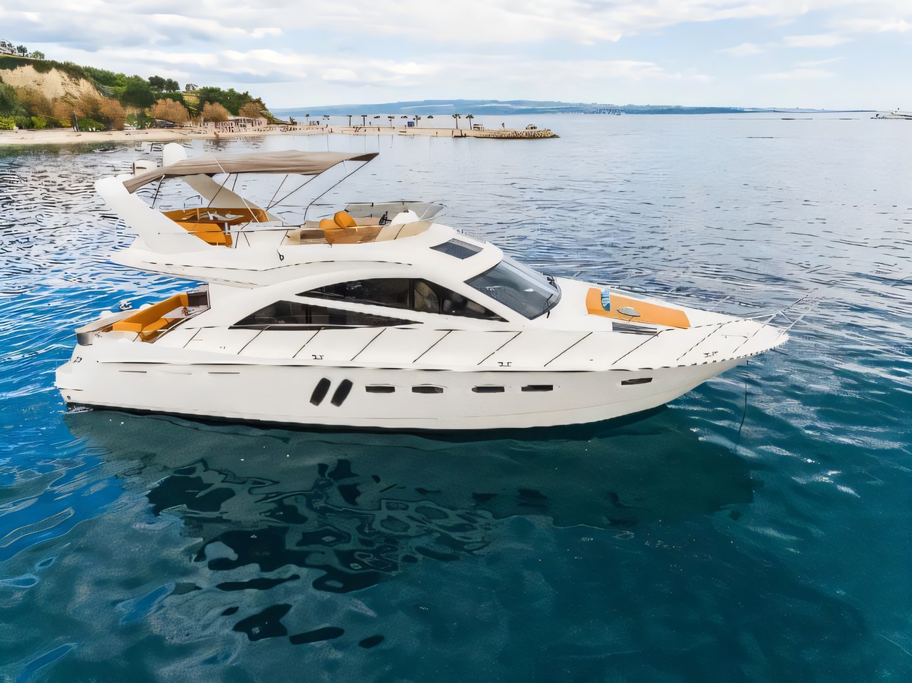 Sealine T 50 motor yacht for charter from Kastel Gomilica / Marina Kastela Split sailing area Croatia