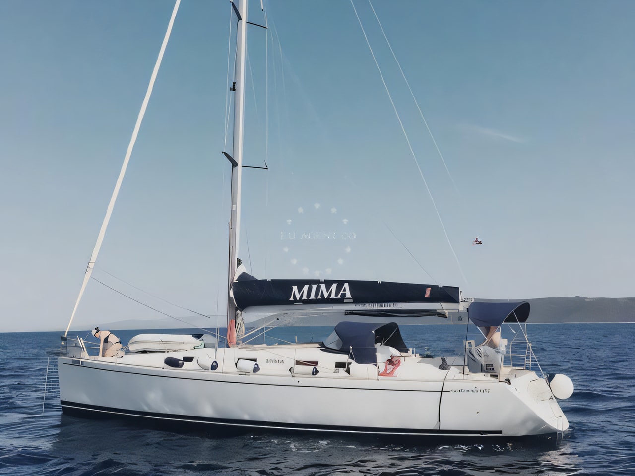 Exterior overview of Salona 45 sail boat for charter from Kastela Gomilica Marina in the Split sailing area Croatia