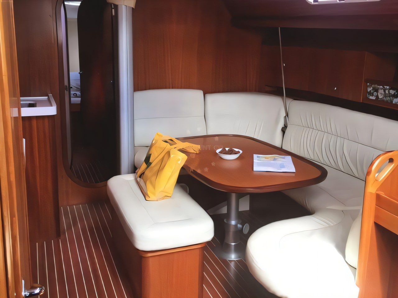 Layout of Salona 45 sail boat with 4 cabins Croatia yacht charter