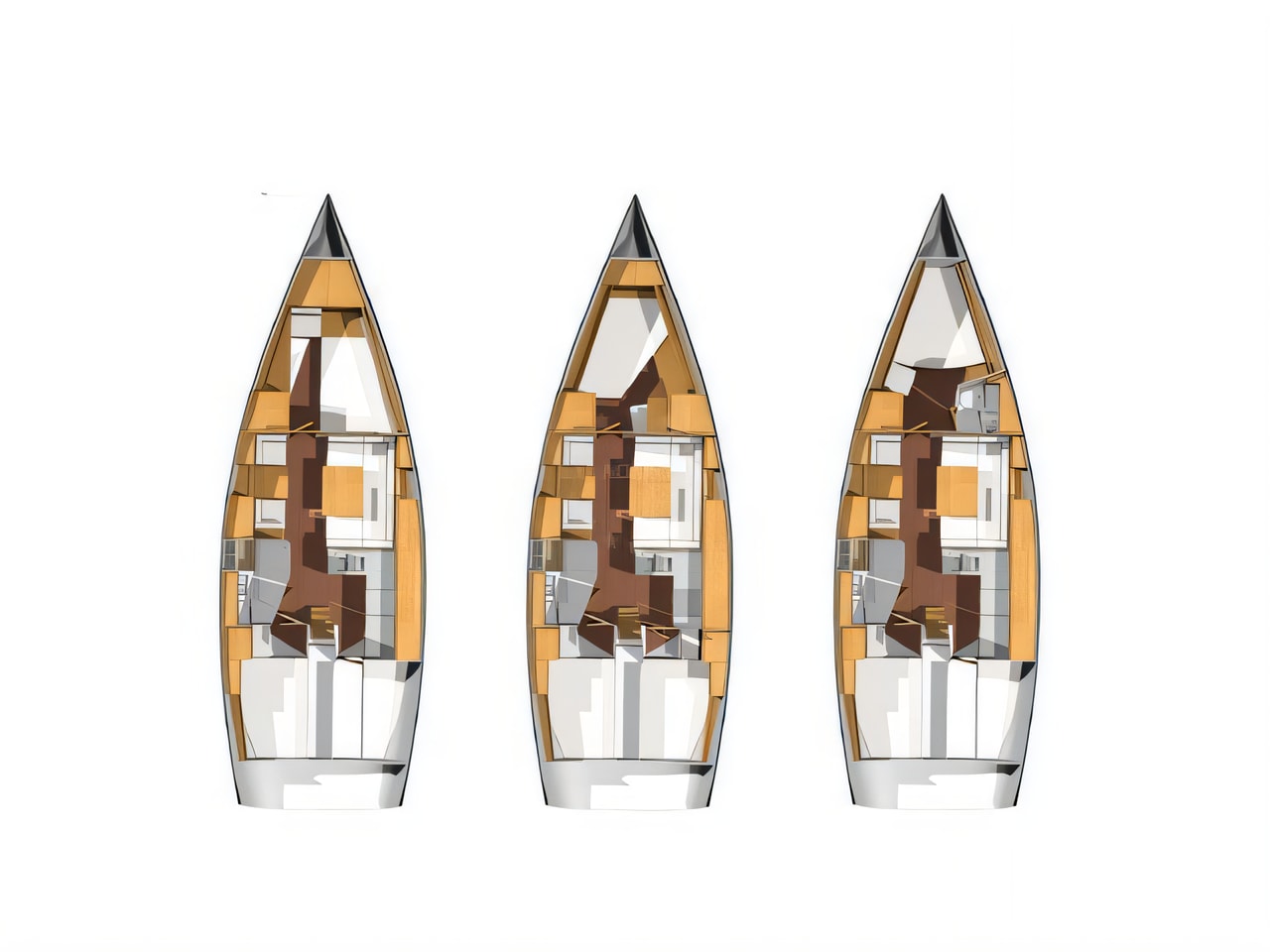 Exterior overview of Hanse 400 sail boat for charter from Pula ACI Marina in the Istria / Kvarner sailing area Croatia