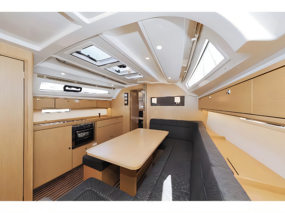 Interior of Bavaria Cruiser 41 sail boat with 3 cabins Croatia yacht charter