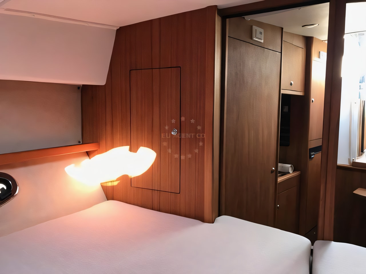 Layout of Mirakul 30 HT motor boat with 2 cabins Croatia yacht charter