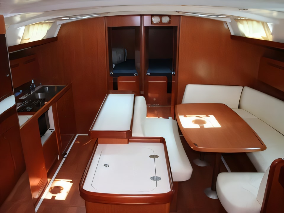 Interior of Beneteau Cyclades 50.5 sail boat with 5 cabins Croatia yacht charter