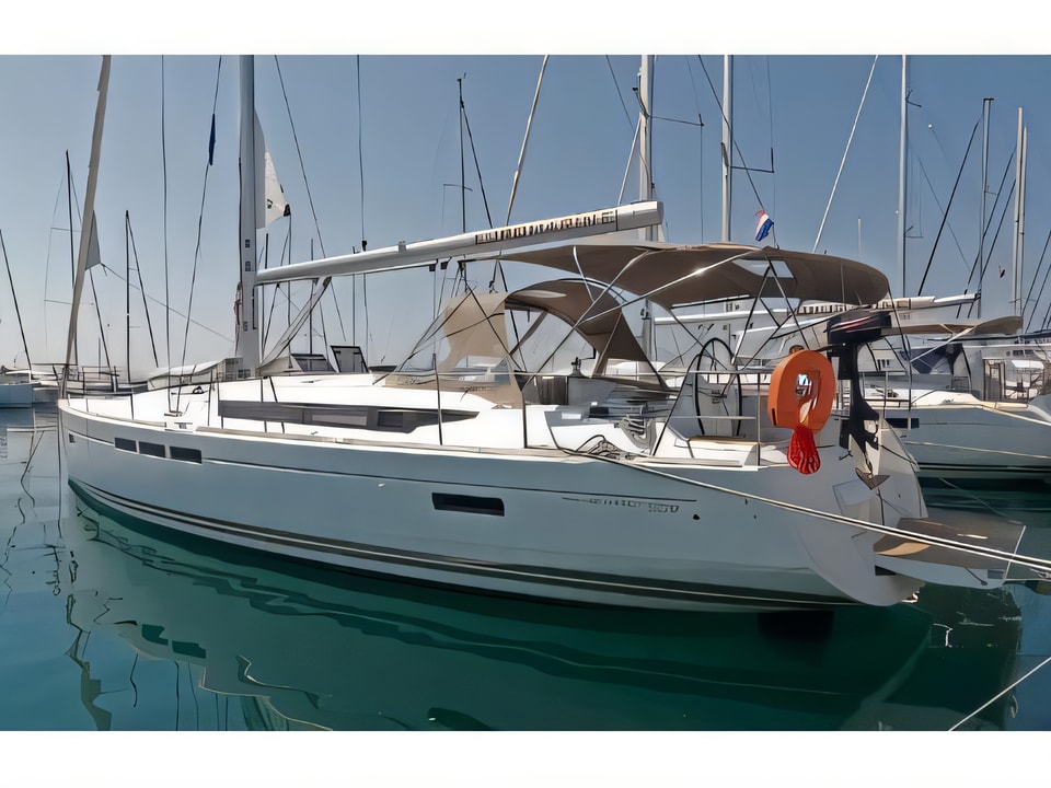 Exterior overview of Sun Odyssey 509 sail boat for charter from Split ACI Marina in the Split sailing area Croatia