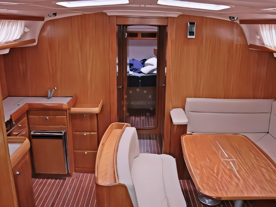 Interior of BAVARIA C 46 BT sail boat with 4 cabins Croatia yacht charter