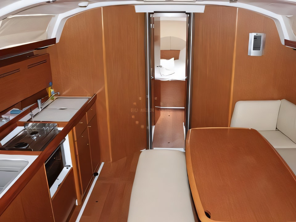 Interior of CYCLADES 43.4 BT sail boat with 4 cabins Croatia yacht charter