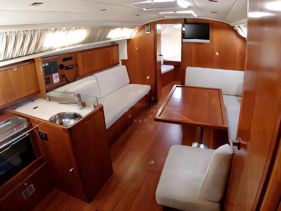 Interior of EMINENCE 40 BT sail boat with 3 cabins Croatia yacht charter