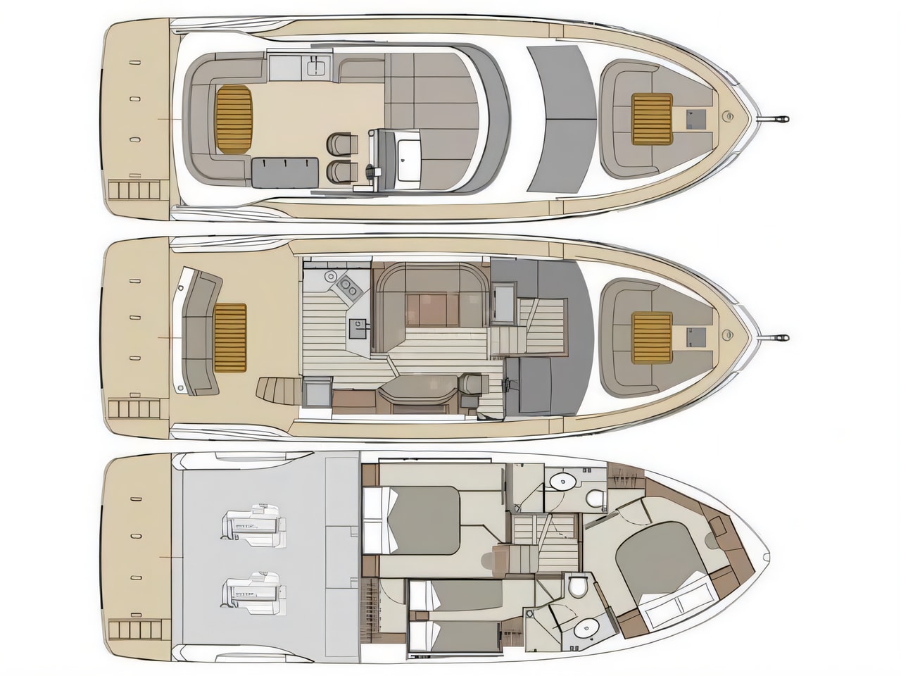 Absolute 47 Fly motor yacht for charter in Croatia