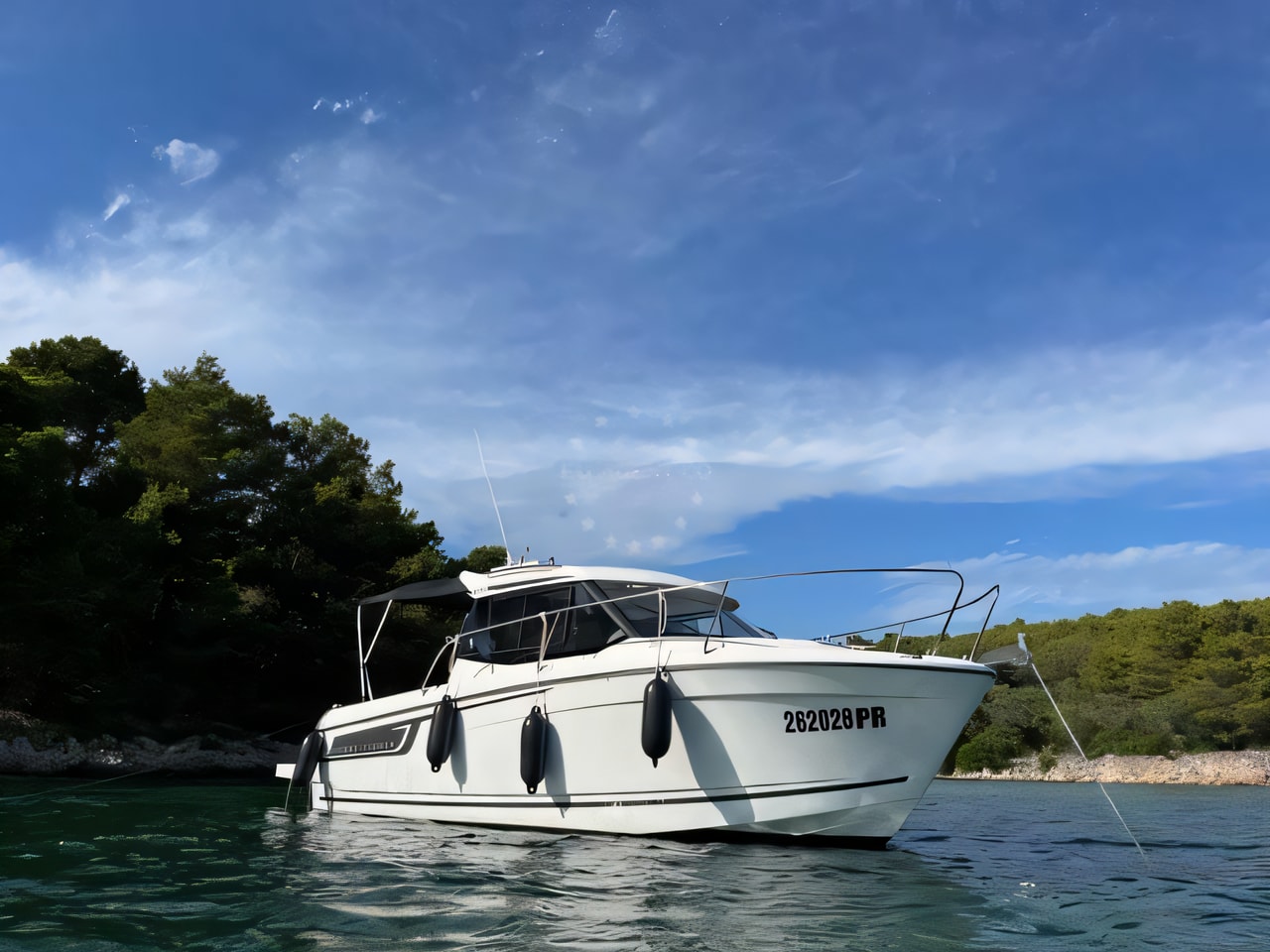 Jeanneau Merry Fisher 695 yacht charter in Kornati, Croatia