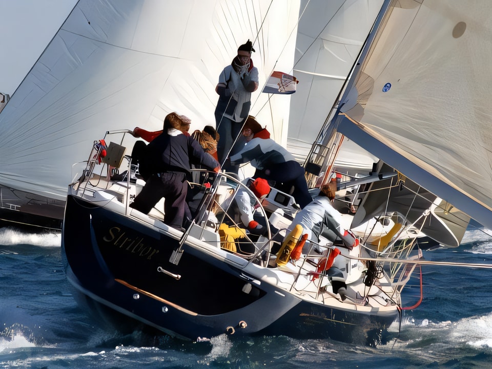 Exterior overview of Grand Soleil 40 R sail boat for charter from Sibenik Marina Mandalina in the Sibenik sailing area Croatia