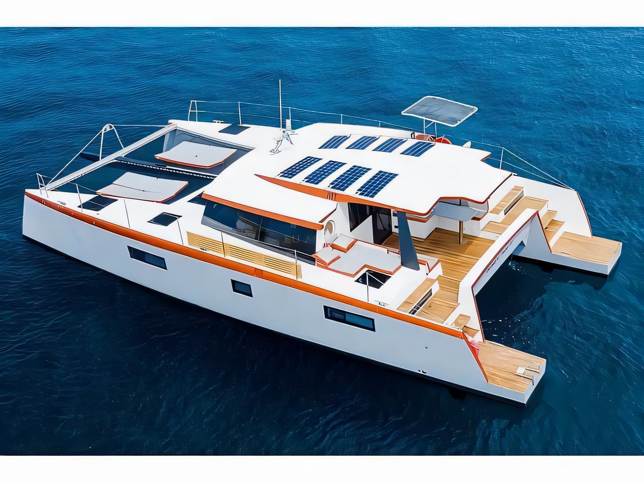 Luna 47 Power catamaran for charter from Split / MCI Marine Club International Split sailing area Croatia