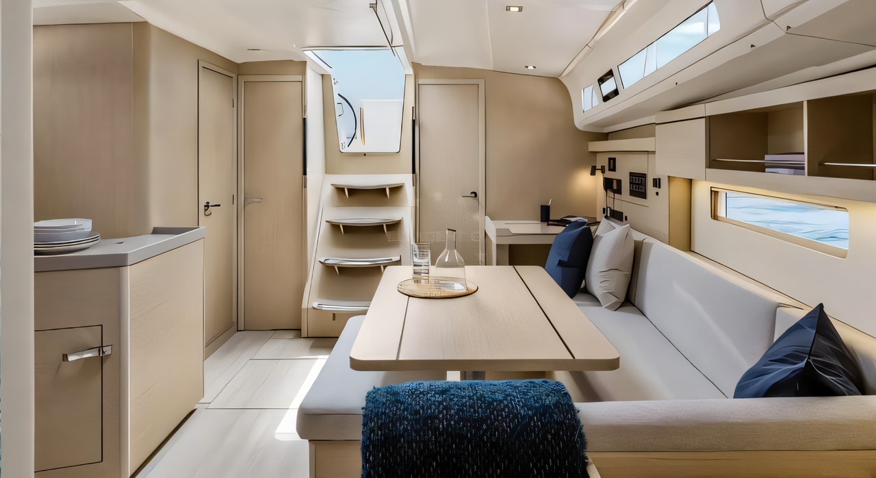 Oceanis 40.1 yacht layout 3 cabins Croatia charter