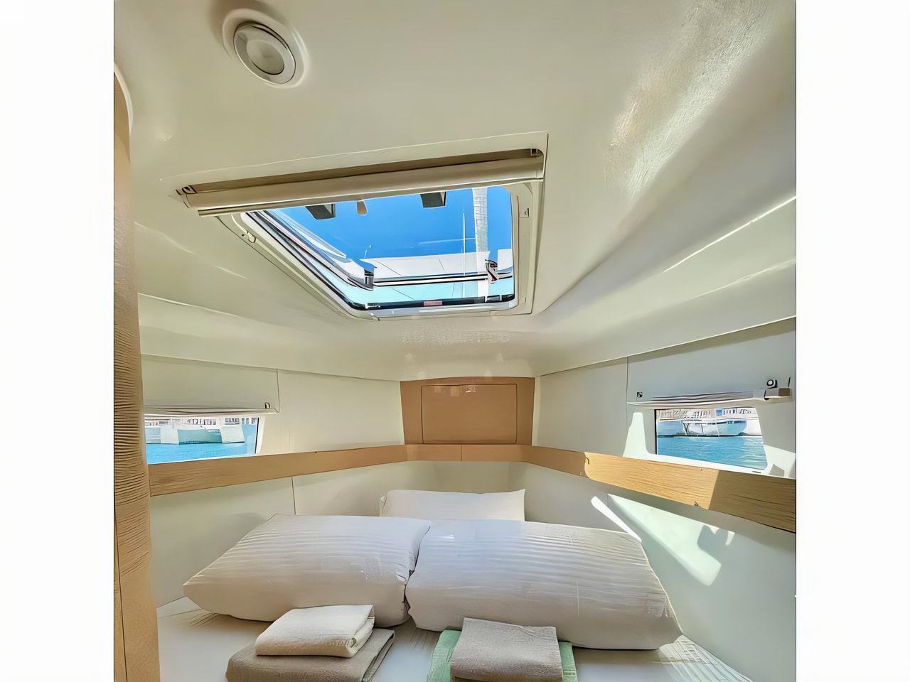 Layout of Elan 45 Impression sail boat with 4 cabins Croatia yacht charter