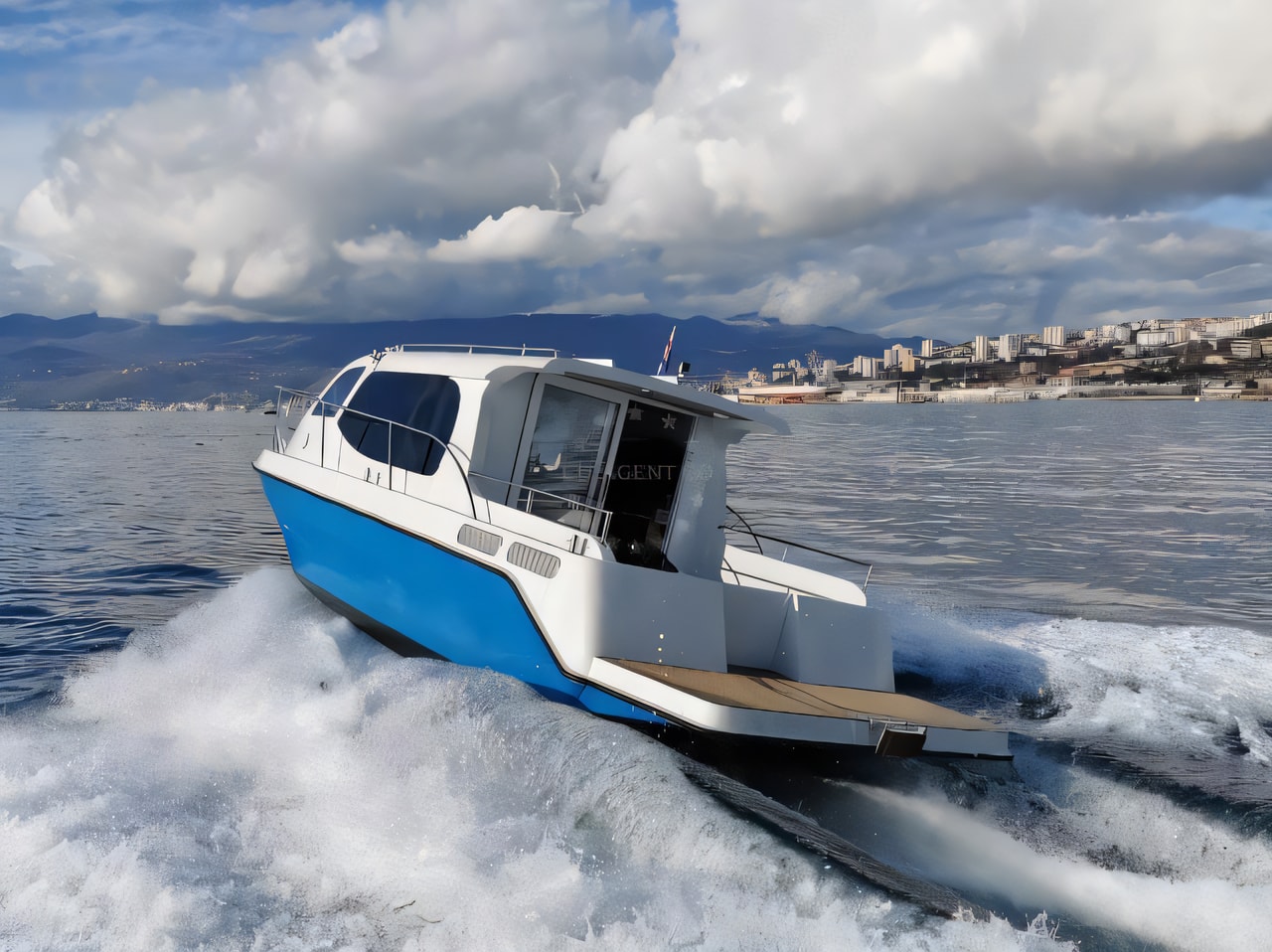 Interior of AC DC Daycruiser 12.0 motor boat with 1 cabins Croatia yacht charter