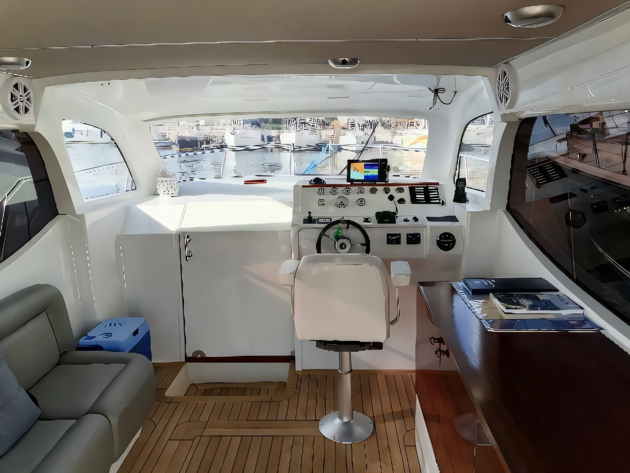 Layout of AC DC Daycruiser 12.0 motor boat with 1 cabins Croatia yacht charter
