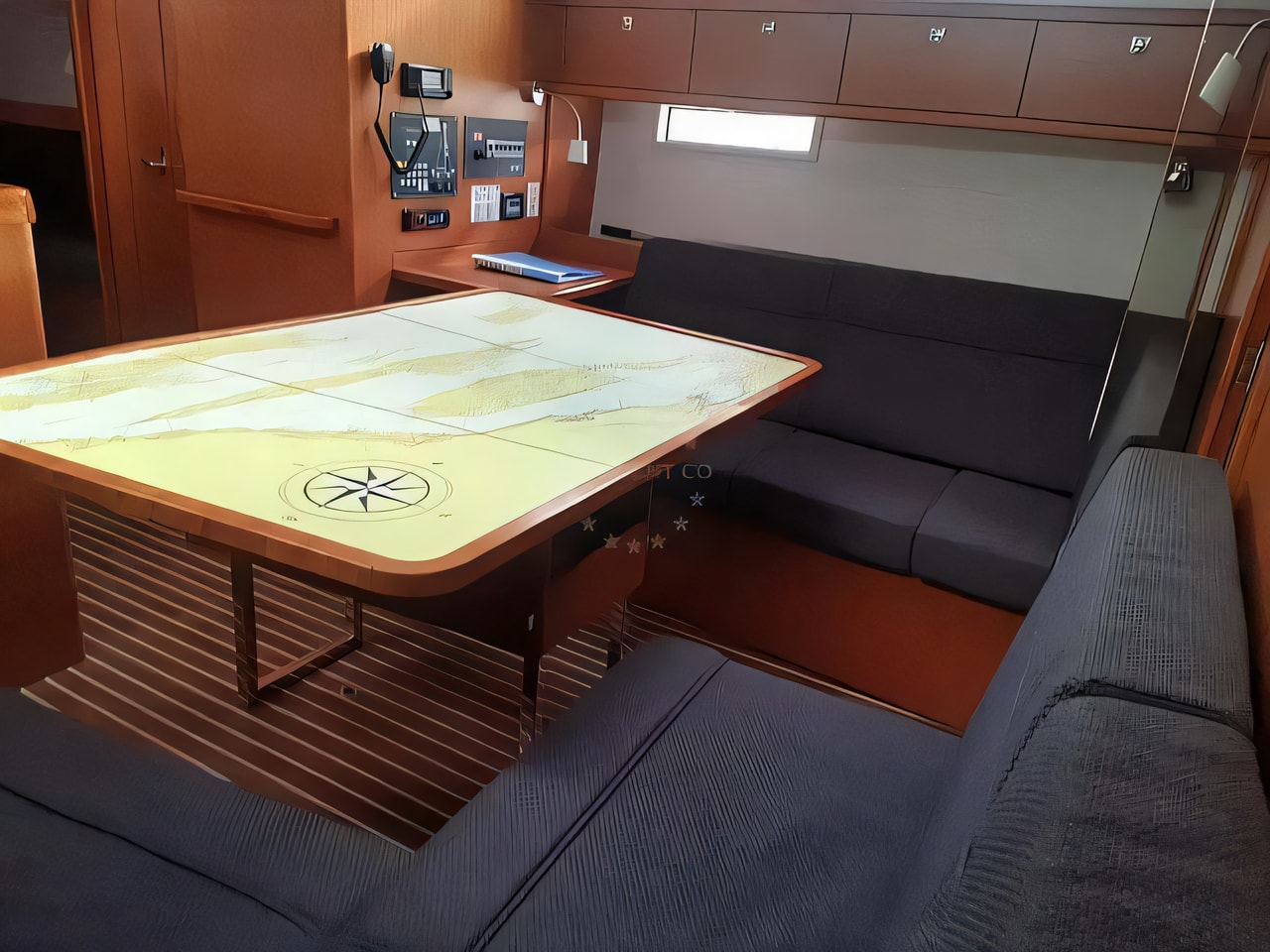 Interior of Bavaria Cruiser 37 sail boat with 3 cabins Croatia yacht charter
