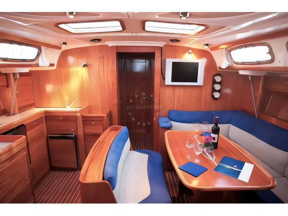 Interior of Bavaria 46 C sail boat with 4 cabins Croatia yacht charter