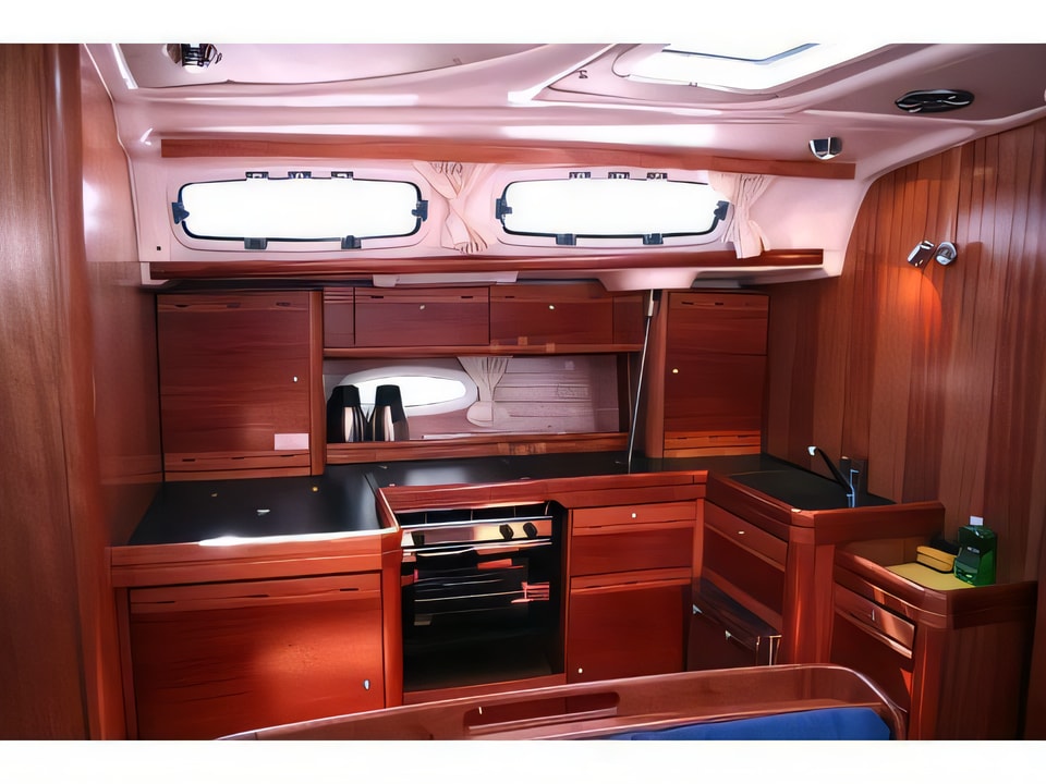 Interior of Bavaria 46 C sail boat with 4 cabins Croatia yacht charter