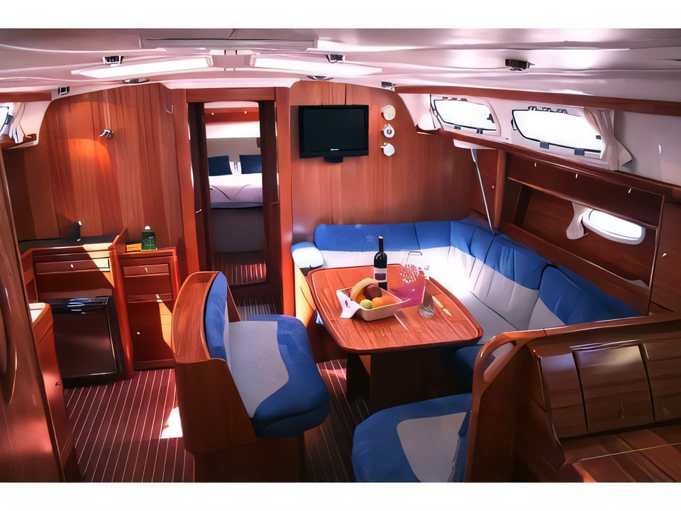 Interior of Bavaria 46 C sail boat with 4 cabins Croatia yacht charter