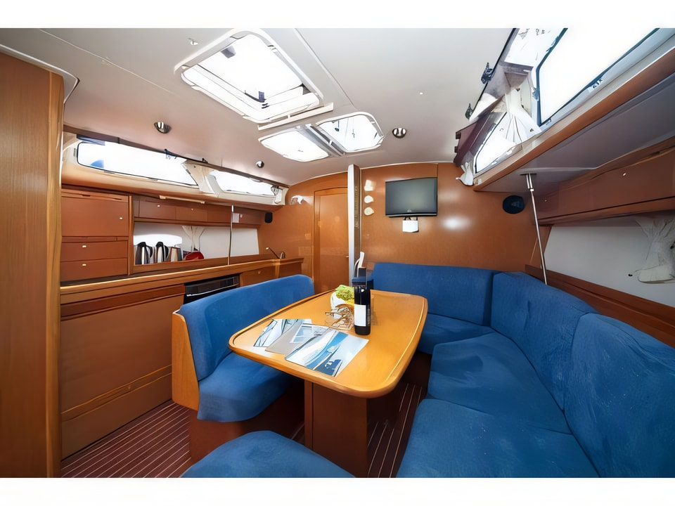 Interior of Bavaria 40 C sail boat with 3 cabins Croatia yacht charter