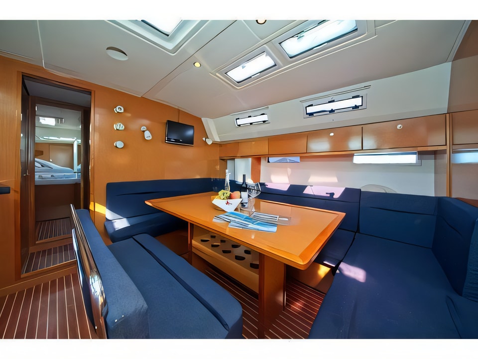 Interior of Bavaria 50 C sail boat with 5 cabins Croatia yacht charter