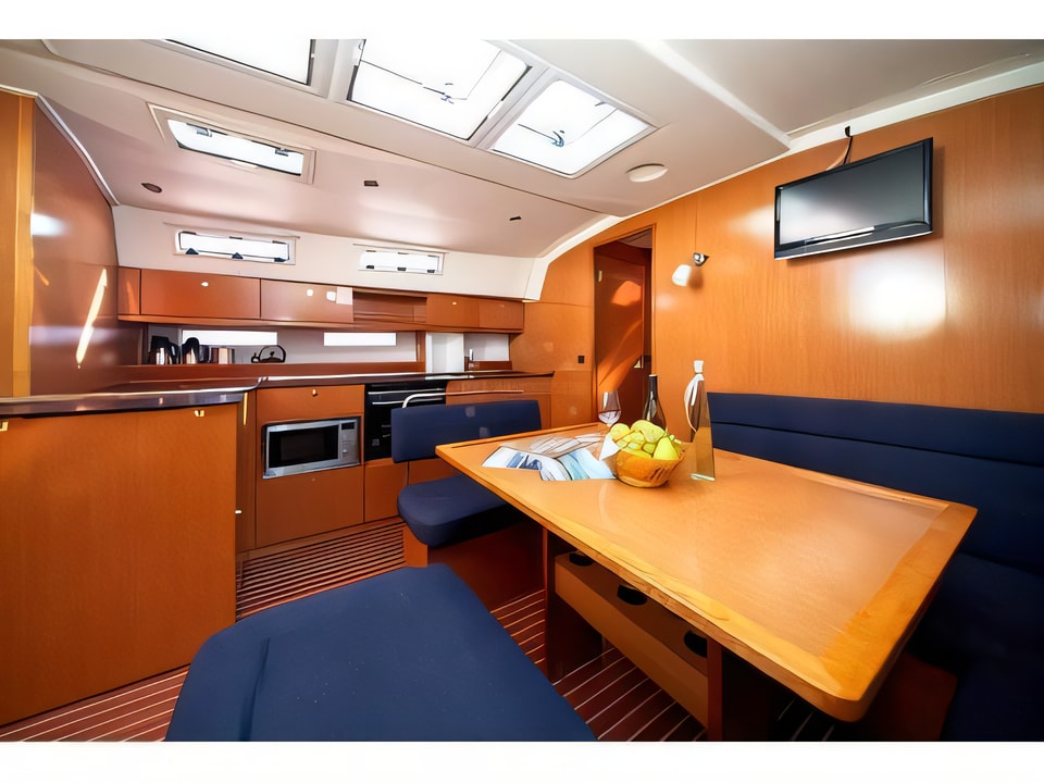 Interior of Bavaria 45 C sail boat with 4 cabins Croatia yacht charter