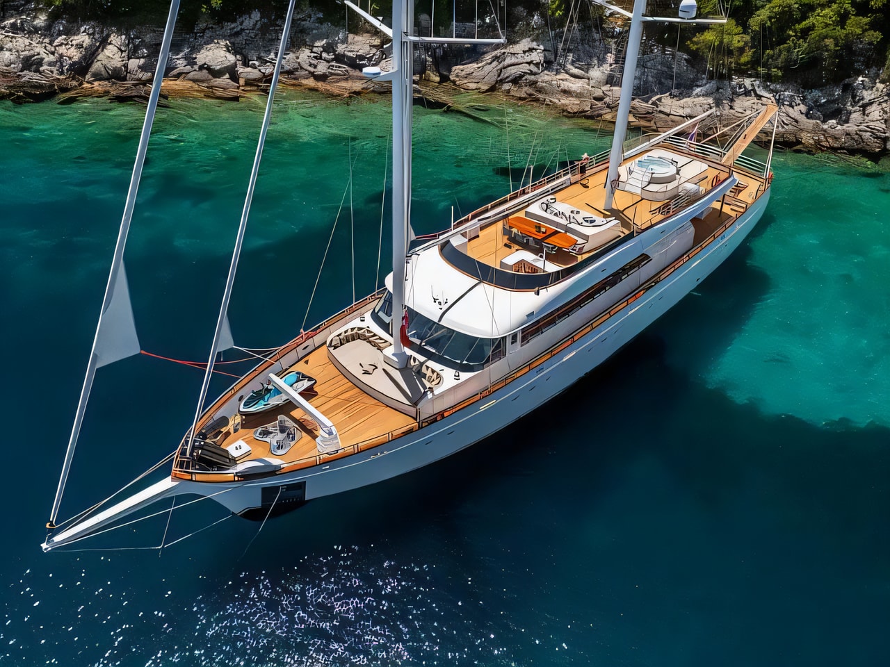 Exterior overview of Motoryacht Love Story motoryacht for charter from Split Port in the Split sailing area Croatia