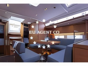 Layout of Dufour 530 sail boat with 6 cabins Croatia yacht charter