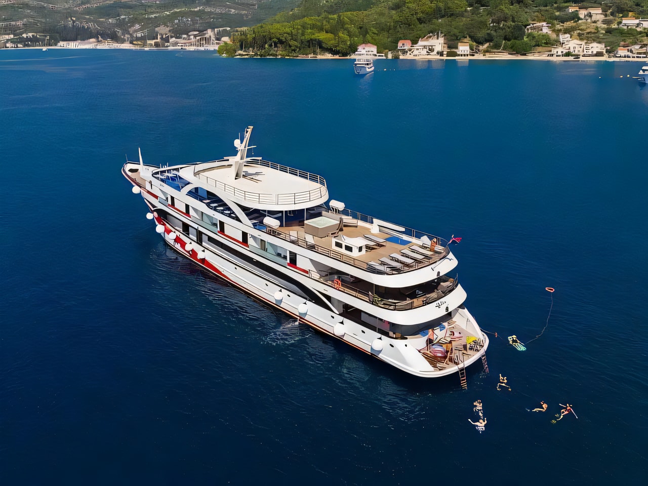 Exterior overview of Luxury Motor Yacht motoryacht for charter from Adriatic Croatia