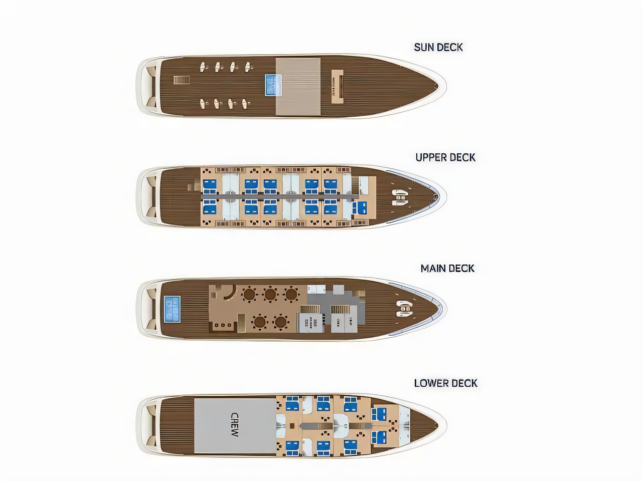 Interior of Luxury Motor Yacht motoryacht with 1 cabins Croatia yacht charter