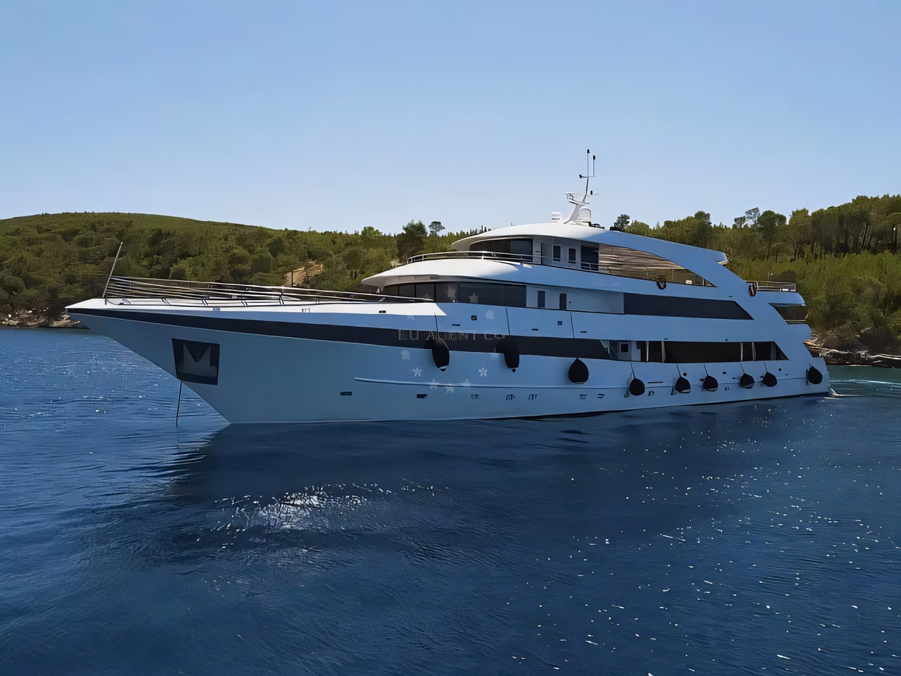 Exterior overview of Luxury Motor Yacht motoryacht for charter from Split Port in the Split sailing area Croatia