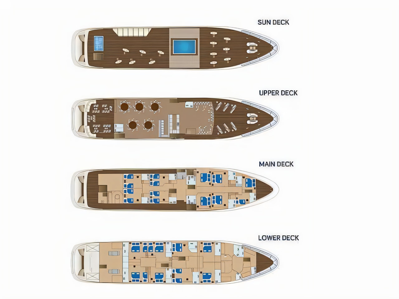 Interior of Luxury Motor Yacht motoryacht with 1 cabins Croatia yacht charter