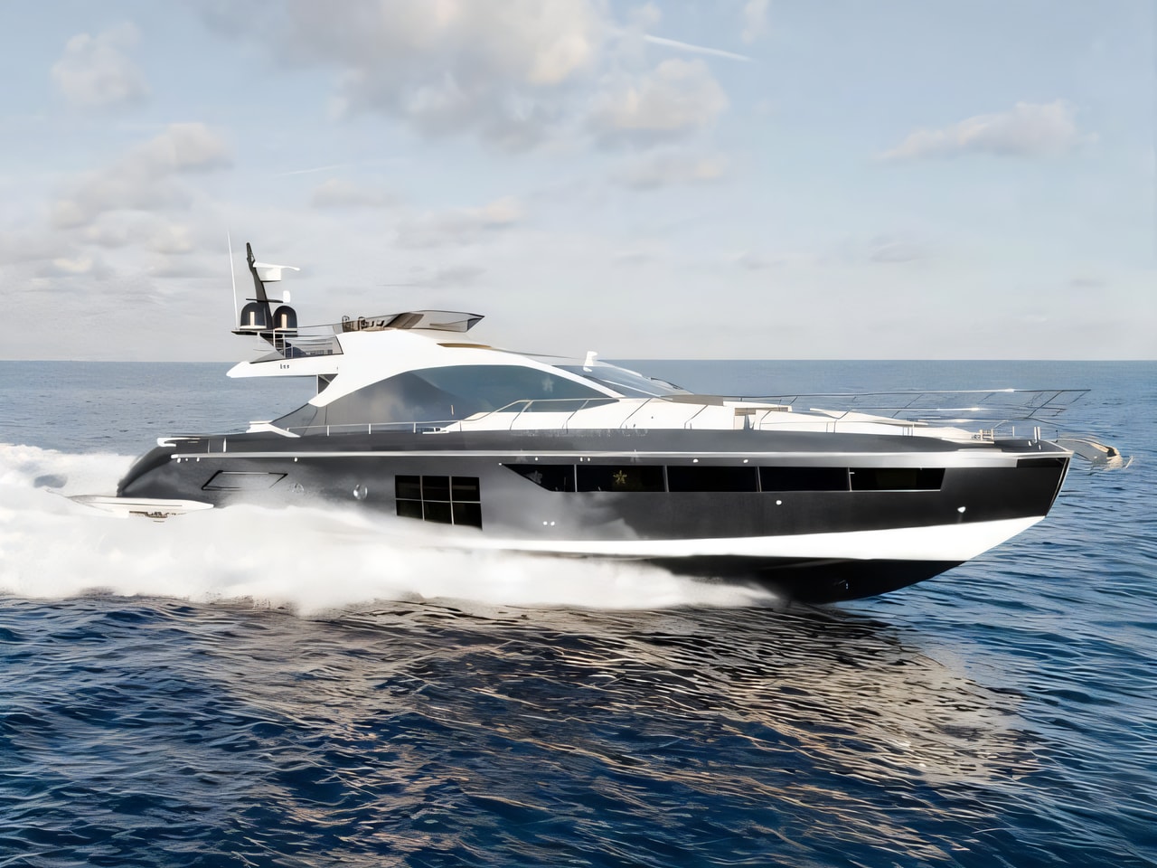 Exterior overview of Azimut S7 21M motoryacht for charter from Sibenik Marina Mandalina in the Sibenik sailing area Croatia