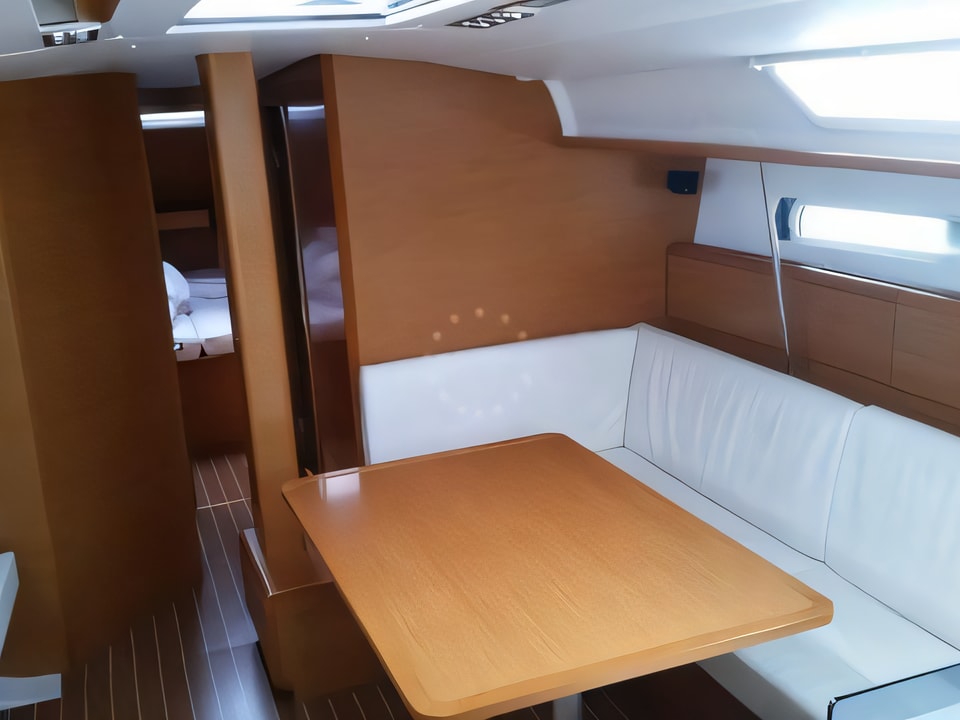 Interior of Sun Odyssey 439 sail boat with 4 cabins Croatia yacht charter