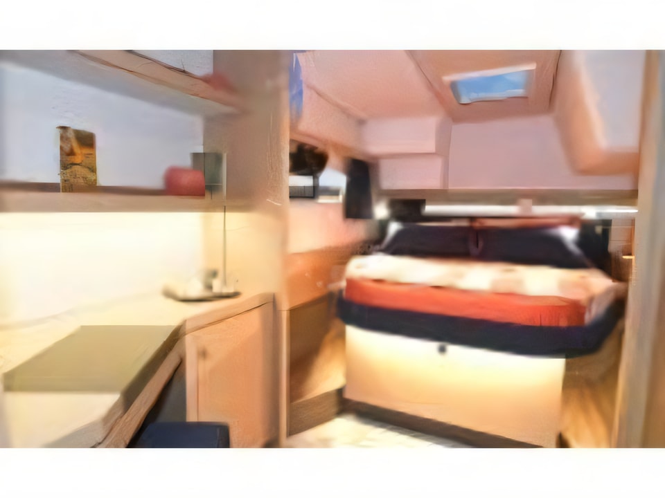 Interior of Fountaine Pajot 40 catamaran with 4 cabins Croatia yacht charter