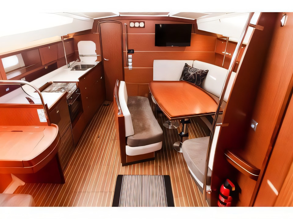 Interior of Delphia 47-4 sail boat with 4 cabins Croatia yacht charter