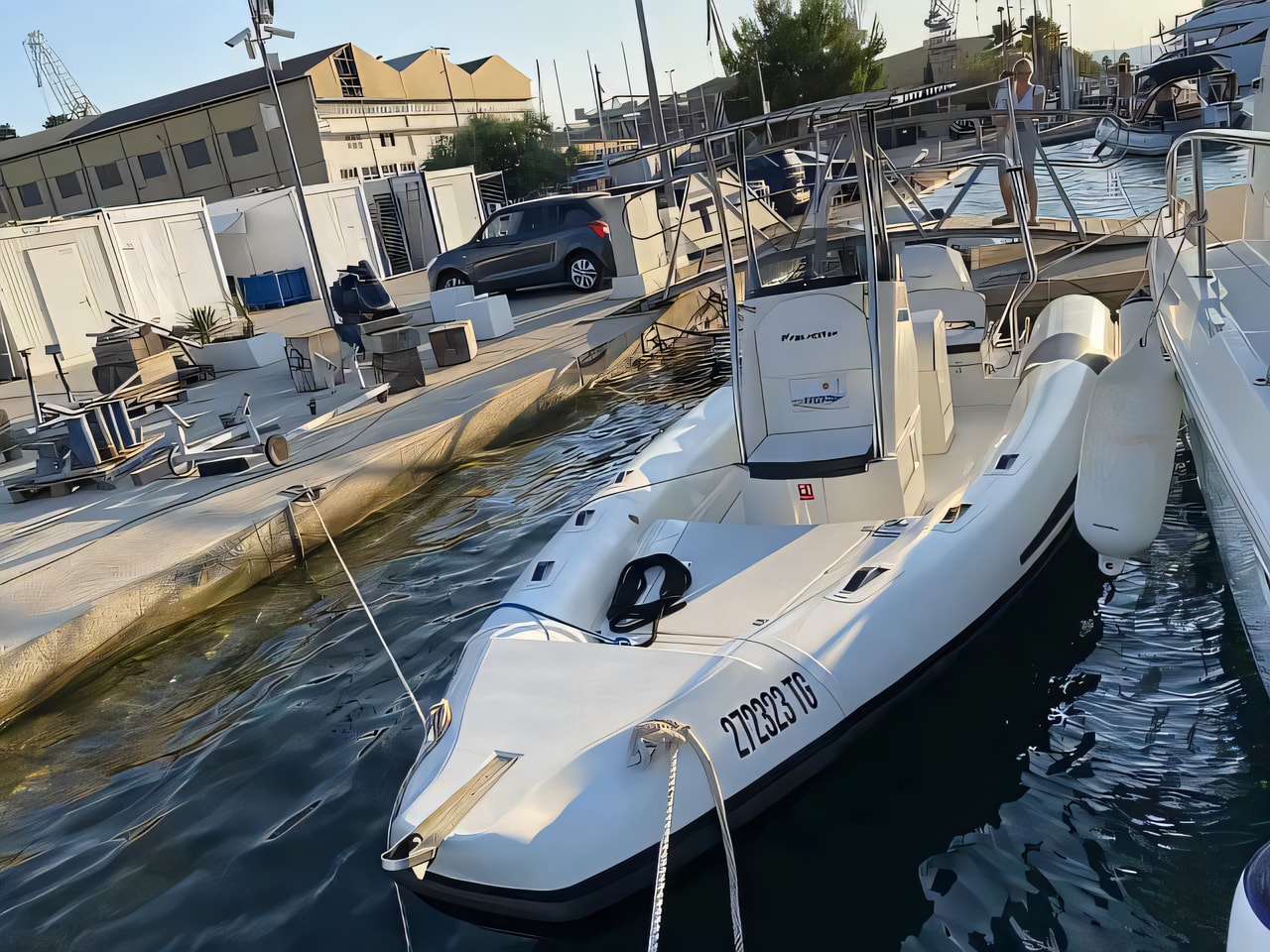 Interior of Falkor 22 motor boat with 0 cabins Croatia yacht charter
