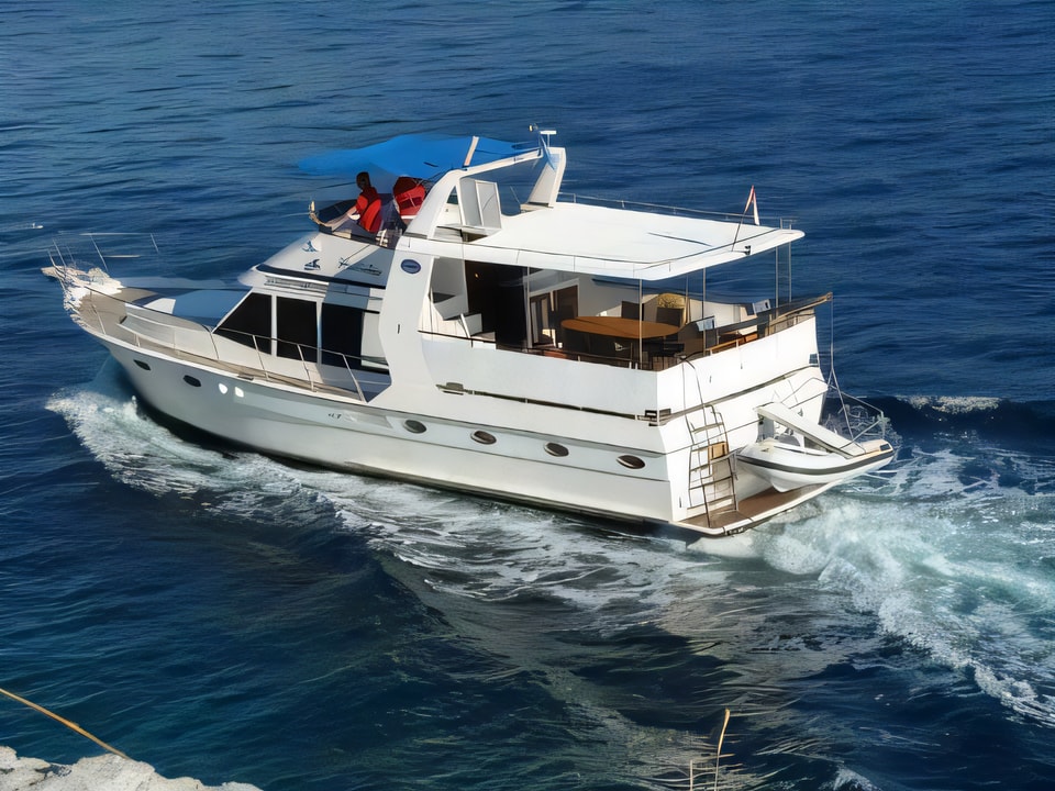 Exterior overview of Staryacht 1670 motoryacht for charter from Primosten Marina Kremik in the Sibenik sailing area Croatia