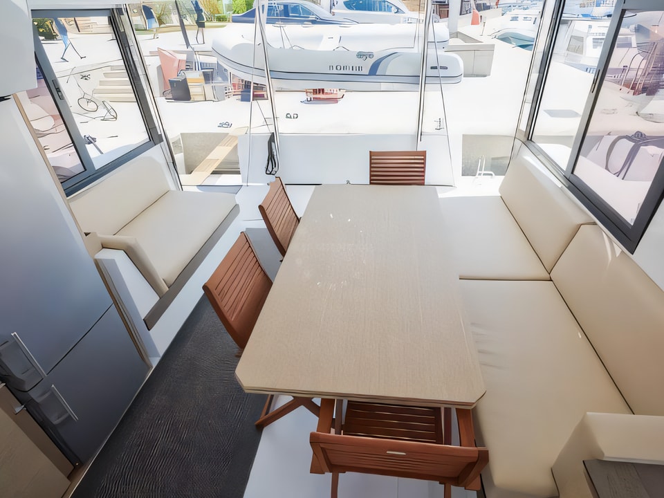 Interior of Bali 4.0 catamaran with 5 cabins Croatia yacht charter