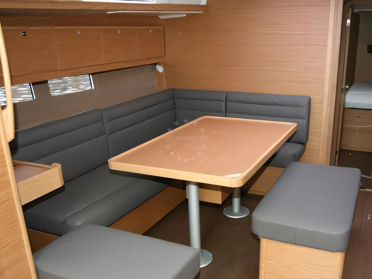 Layout of Dufour 460 Grand Large sail boat with 4 cabins Croatia yacht charter
