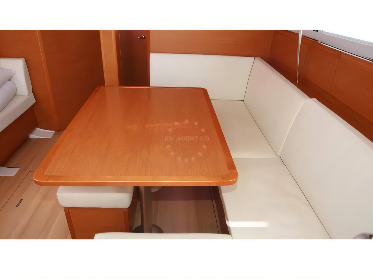 Layout of Sun Odyssey 439 sail boat with 4 cabins Croatia yacht charter
