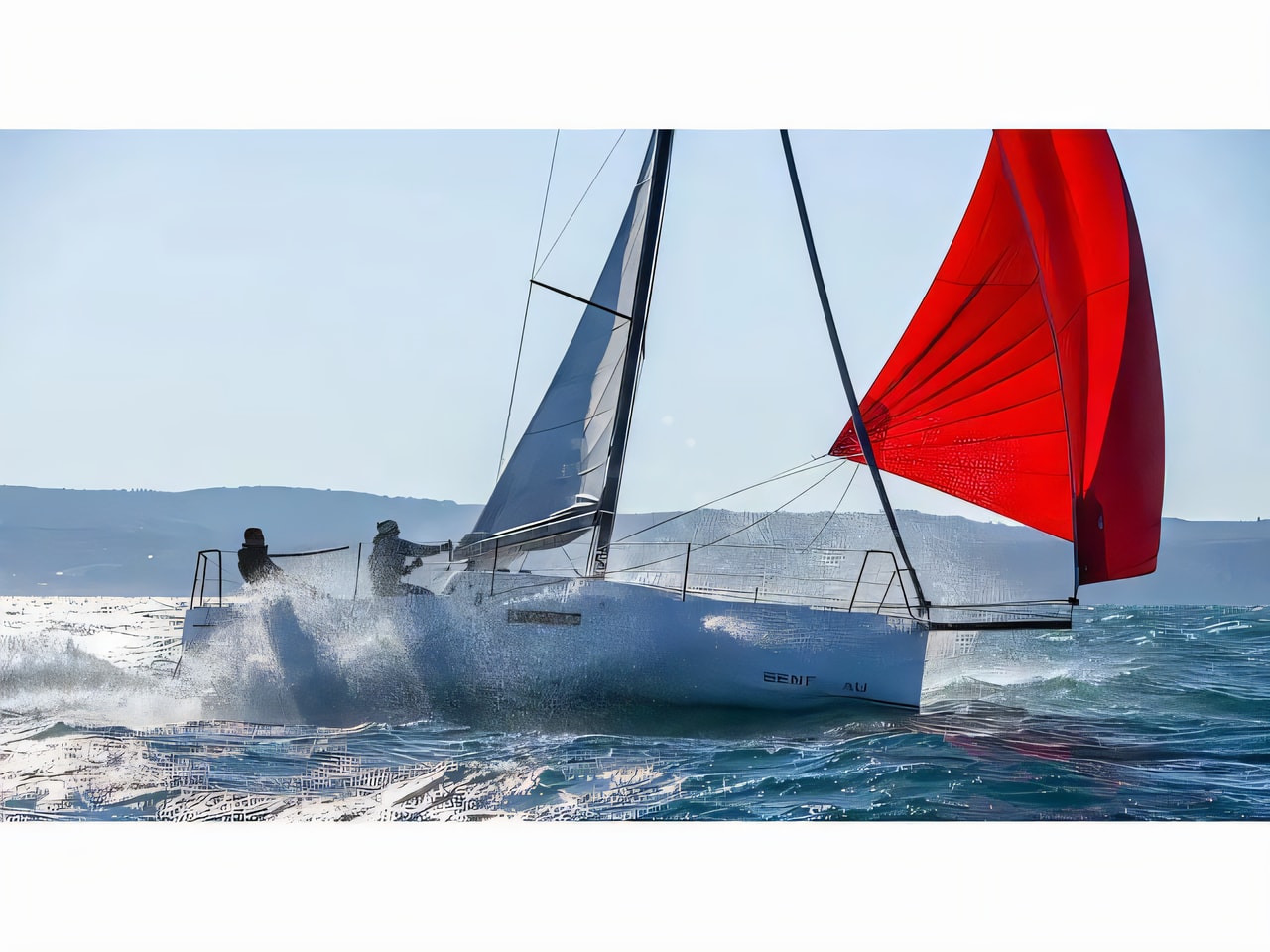 Exterior overview of First 27 sail boat for charter from Split ACI Marina in the Split sailing area Croatia
