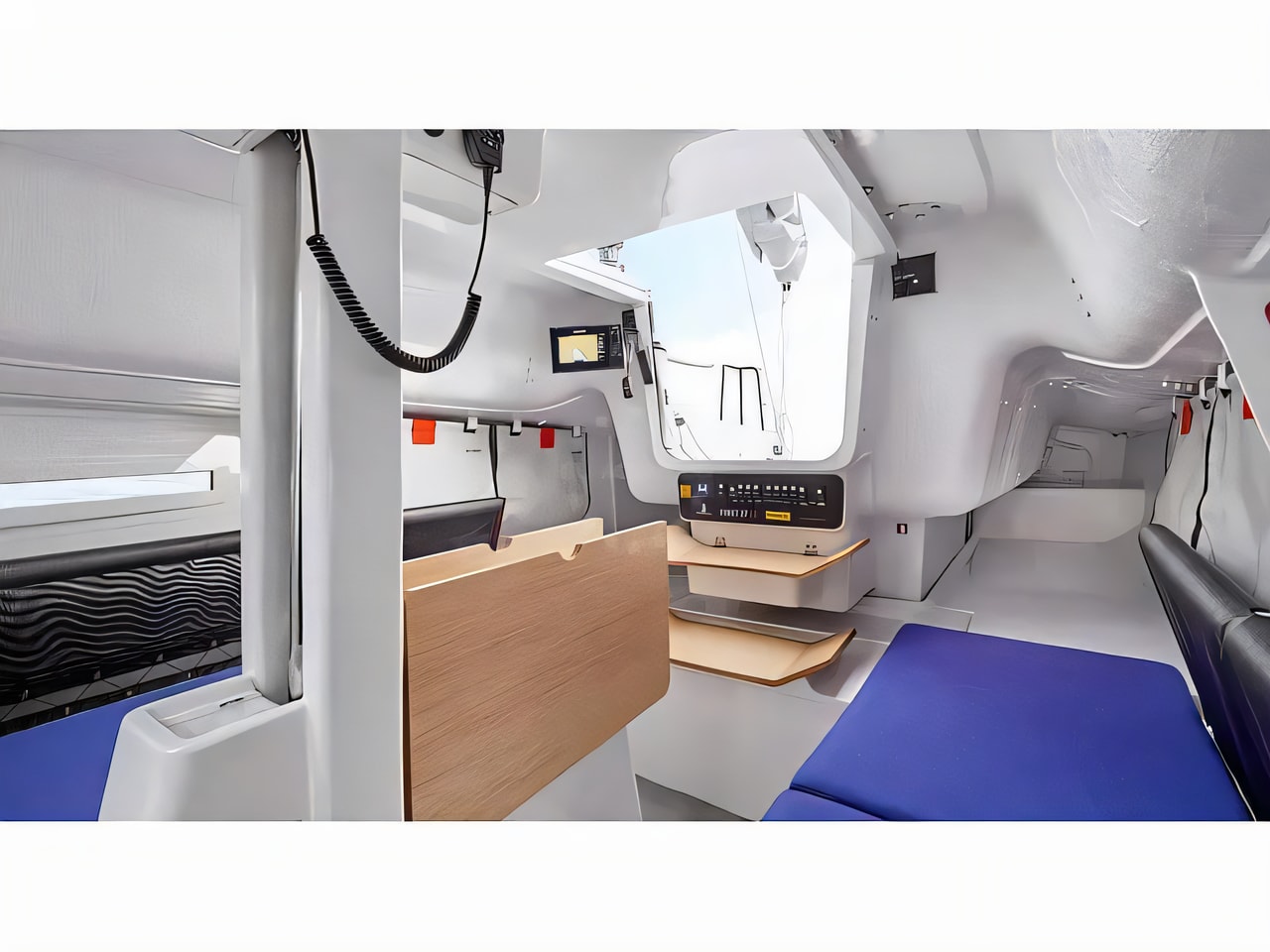 Interior of First 27 sail boat with 1 cabins Croatia yacht charter