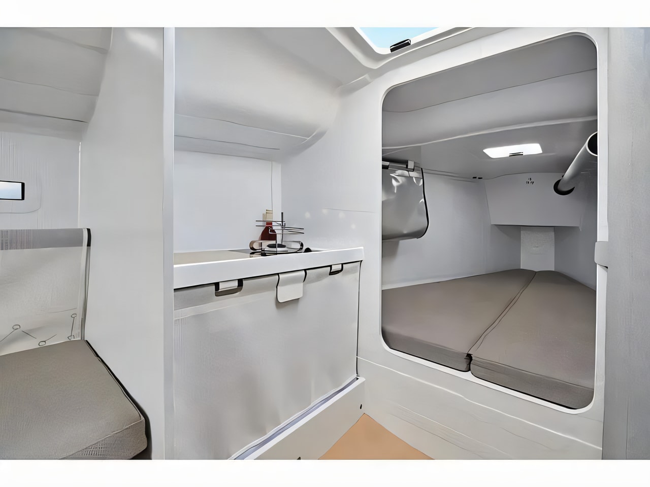 Layout of First 27 sail boat with 1 cabins Croatia yacht charter