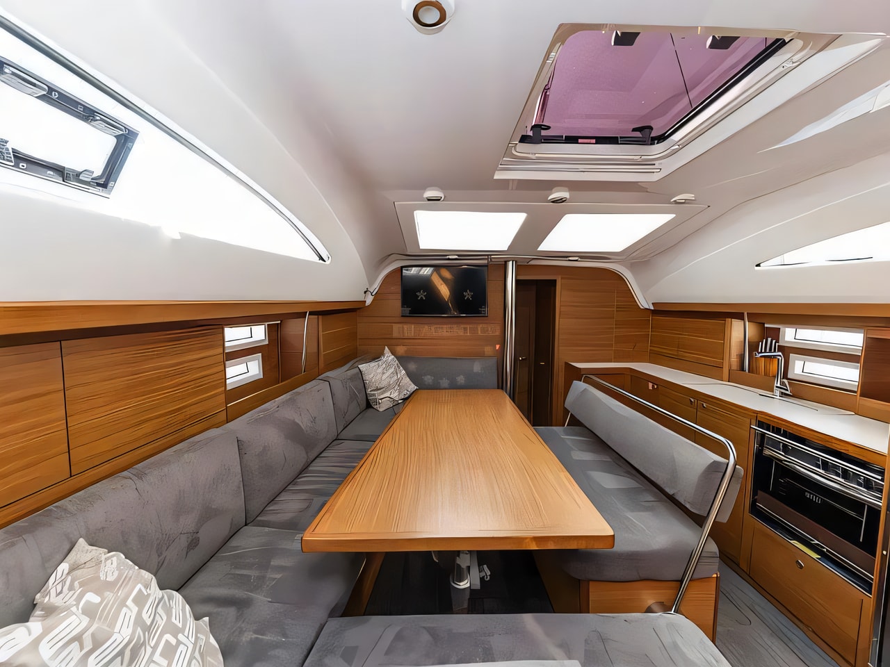 Layout of Elan Impression 45.1 2022 sail boat with 4 cabins Croatia yacht charter