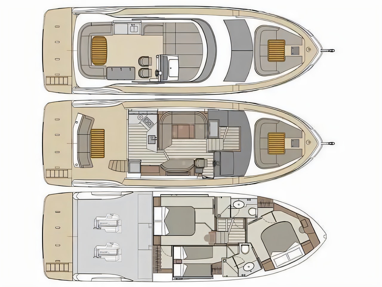 Absolute 47 Fly motor yacht for charter in Croatia
